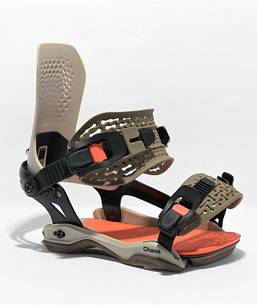 Bataleon Chaos Asymwrap Sand Snowboard Bindings 2023 | Zumiez