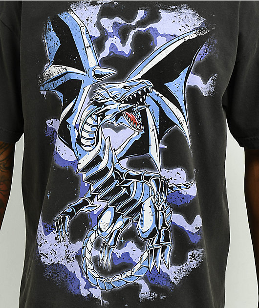 Bear Walker x Yu-Gi-Oh! Blue-Eyes White Dragon Black T-Shirt