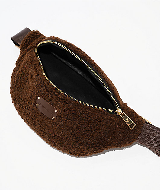 Bearpaw Sherpa Brown Fanny Pack