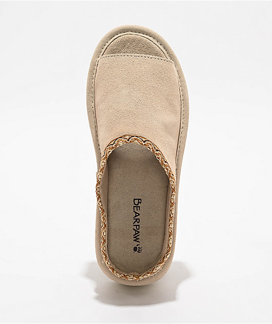 Bearpaw Navigate Camel Platform Slippers