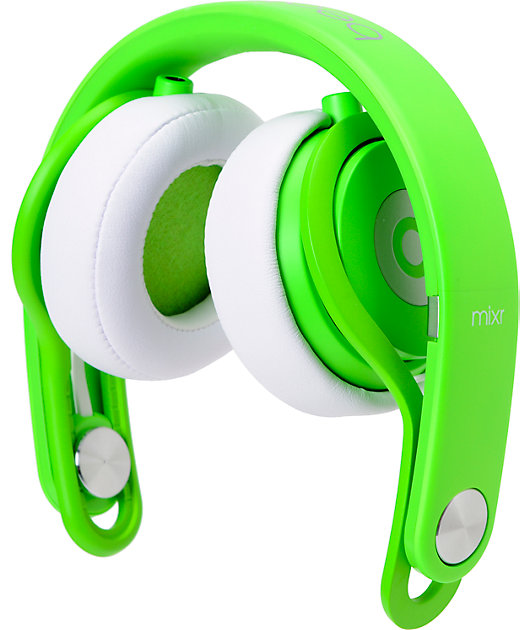 neon green beats headphones