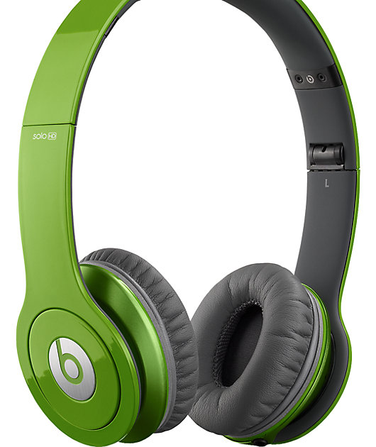 lime green beats headphones