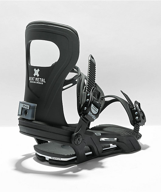 Bent Metal Bolt Men's Snowboard Bindings – All-Mountain Flex, Adjustable Highback, Forged Aluminum Buckles - View #5