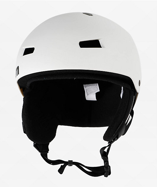 Bern Macon 2.0 Classic White Snowboard Helmet