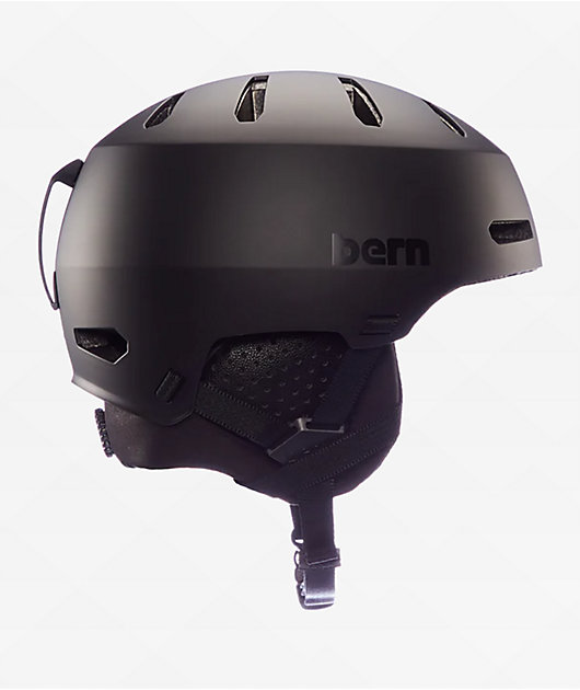 Bern Macon 2.0 Matte Black Snowboard Helmet