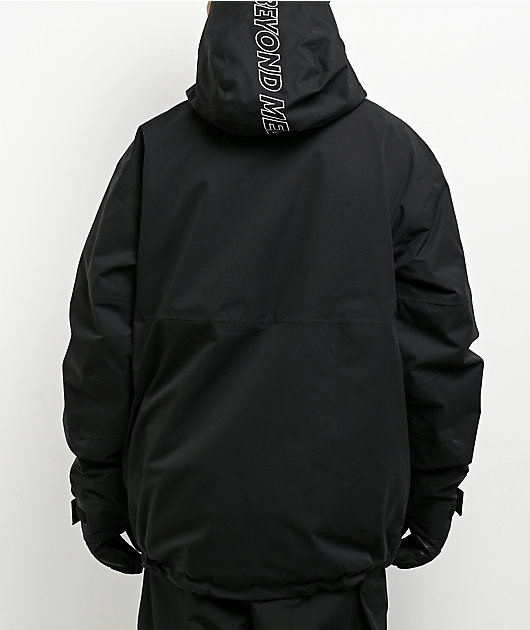 Beyond Medals Full Zip Black 15K Snowboard Jacket