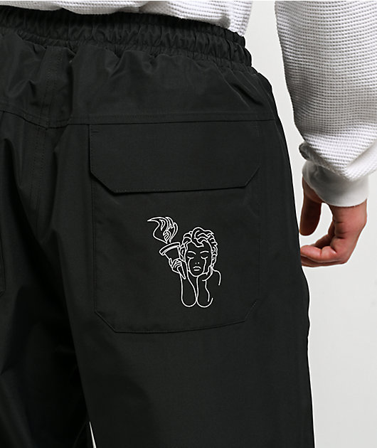 Beyond Medals Park Black 15K Baggy Snowboard Pants
