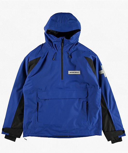 BEYOND MEDALS ビヨンドメダルスANORAK 2L JACKET Beyond Medals Retro Anorak 2L Blue 15K Snowboard Jacket | Zumiez