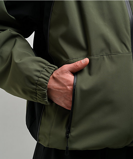 Beyond Medals Softshell Green & Black 5K Snowboard Jacket