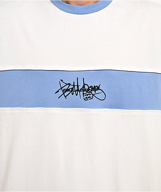 Billabong Bad Dog Shrapnel White & Blue T-Shirt