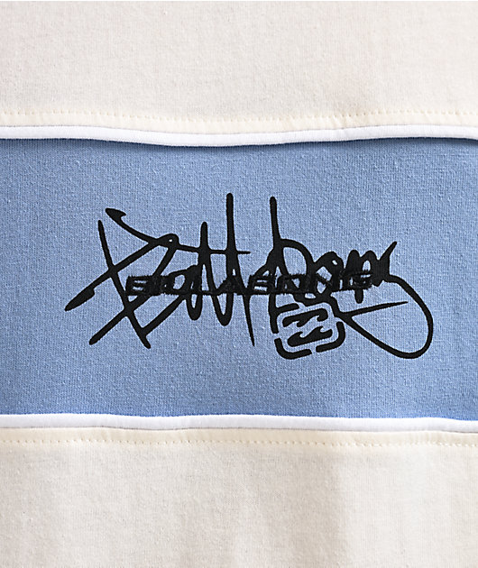 Billabong Bad Dog Shrapnel White & Blue T-Shirt