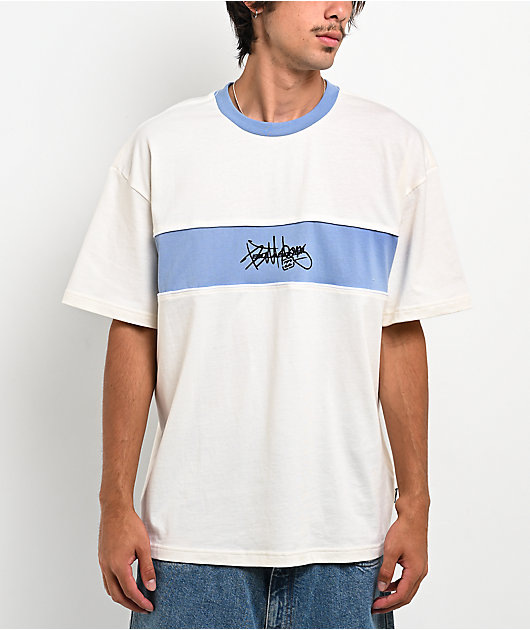 Billabong Bad Dog Shrapnel White & Blue T-Shirt