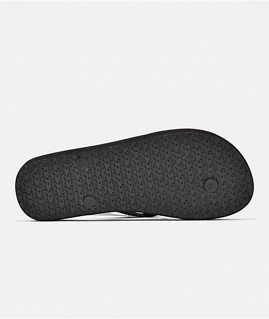 Billabong Fiji Black & White Sandals