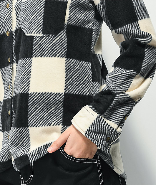 Billabong Forge White & Black Flannel Shirt