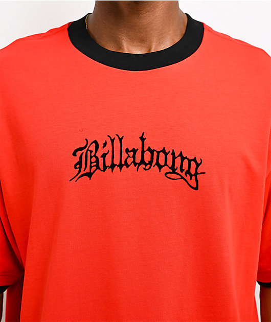 Billabong Immortal Tipper Red Ringer T-Shirt