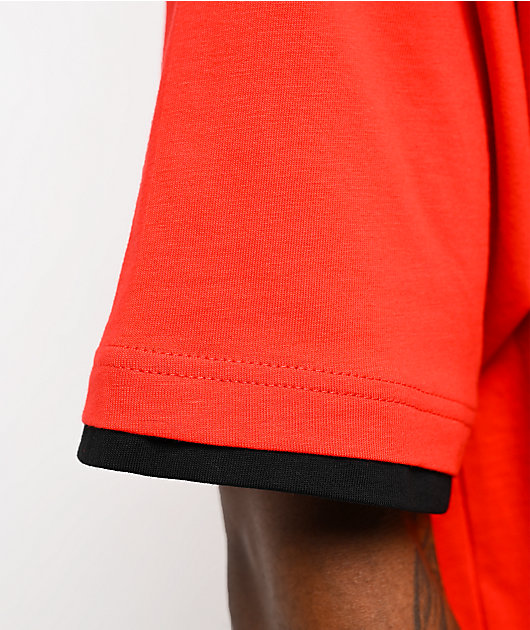 Billabong Immortal Tipper Red Ringer T-Shirt