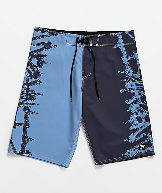 Billabong Inverted Pro Blue & Grey Board Shorts | Zumiez