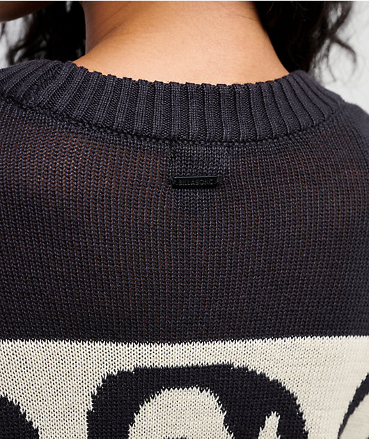 Billabong Wave Fade Black & White Sweater