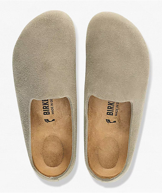 Birkenstock Amsterdam Wrapped Soft Footbed Taupe Clogs