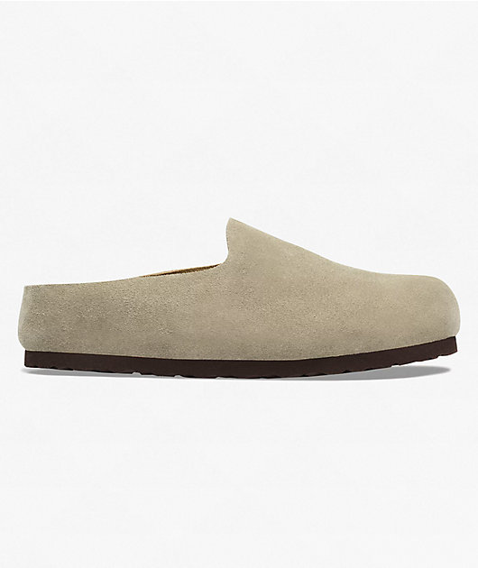 Birkenstock Amsterdam Wrapped Soft Footbed Taupe Clogs