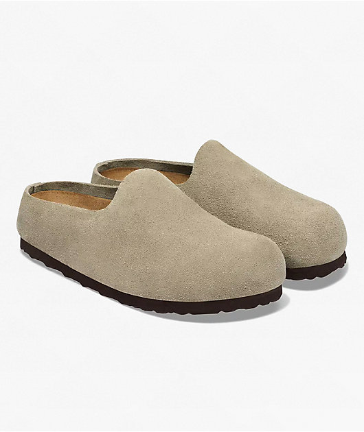 Birkenstock Amsterdam Wrapped Soft Footbed Taupe Clogs