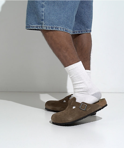 Birkenstock Boston Dark Tea Clogs video