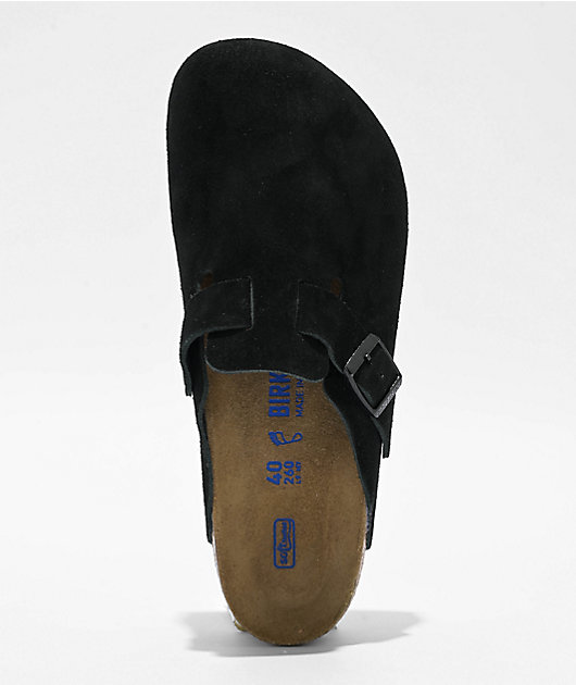 ★関税込★Birkenstock★Boston Soft Footbed Black★ Boston Soft Footbed Suede Leather Black | BIRKENSTOCK