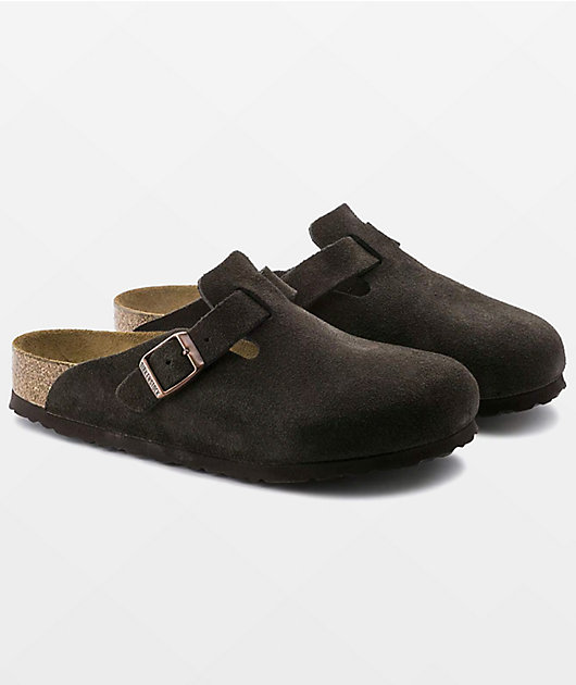 Birkenstock Boston Soft Footbed Mocha Clogs