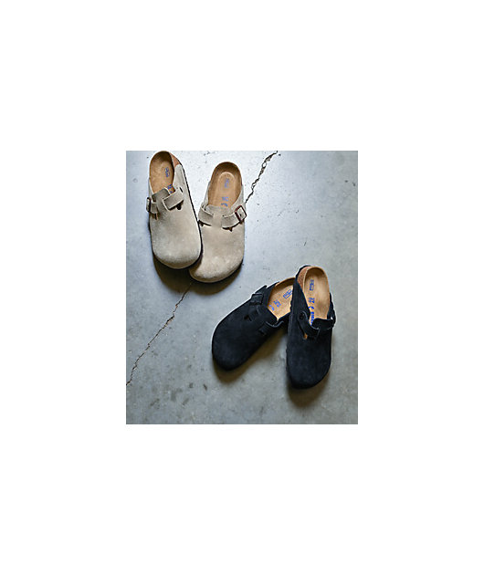 Birkenstock Boston Soft Footbed Taupe Clogs