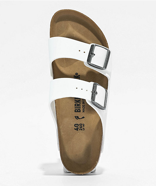Birkenstock Women's Arizona White Sandals | Zumiez
