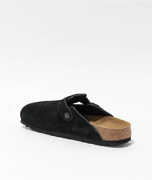 Birkenstock Women's Boston Soft Footbed Black Clogs