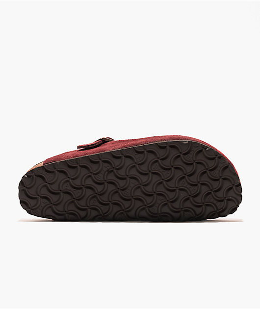 Birkenstock Women's Boston Soft Footbed Zinfandel Clogs