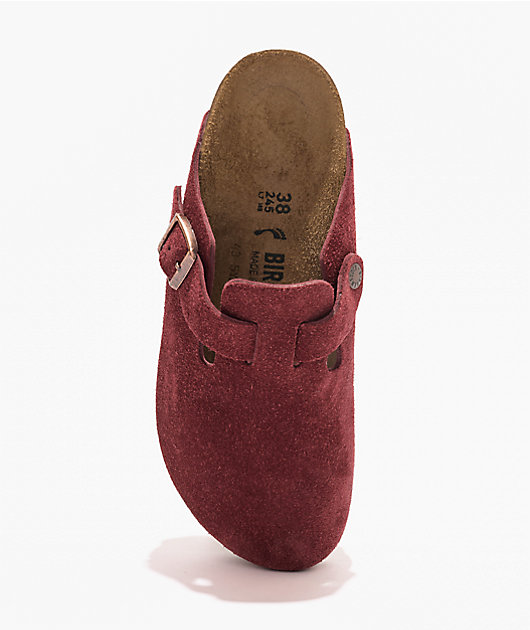 Birkenstock Women's Boston Soft Footbed Zinfandel Clogs