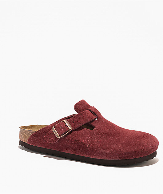 Birkenstock Women's Boston Soft Footbed Zinfandel Clogs | Zumiez