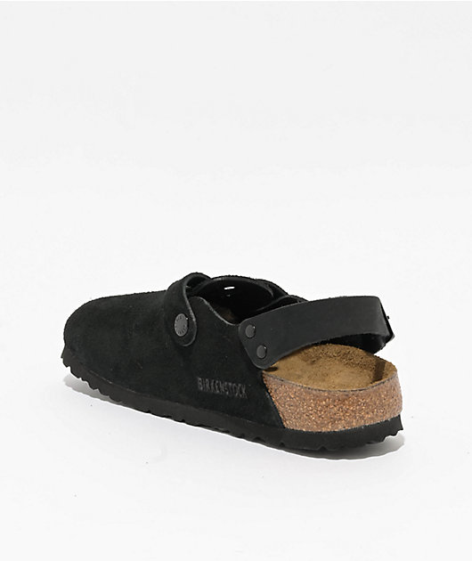 Birkenstock Women's Tokio Soft Footbed Black Clogs | Zumiez