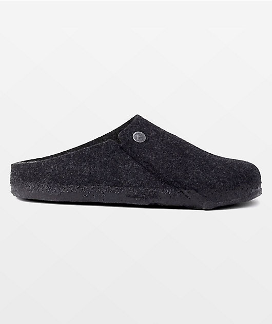 Birkenstock Zermatt Shearling Soft Footbed Anthracite Clogs