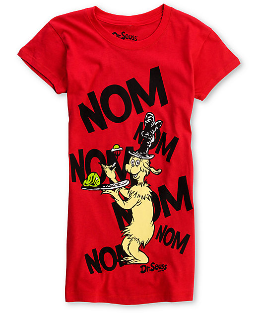 Bitter Sweet Dr Seuss Nom Nom Nom Red T Shirt Zumiez