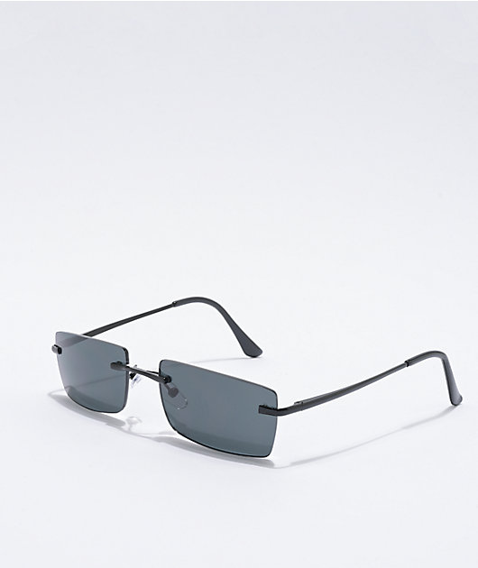 Black Frameless Sunglasses