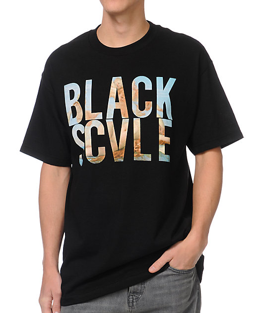 Black Scale Mens The Mi Amor Graphic T-Shirt