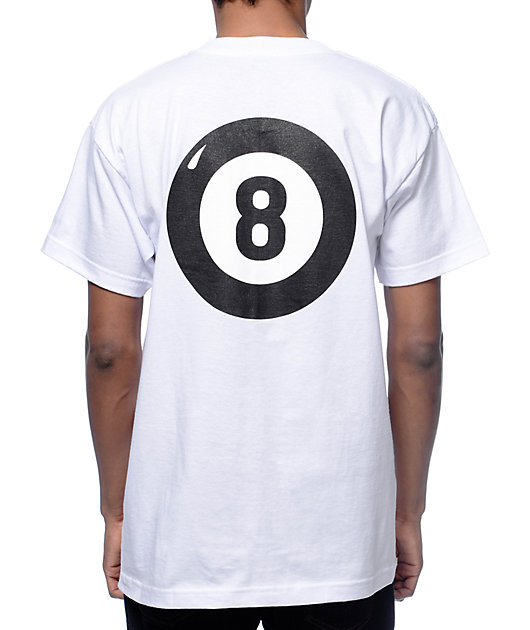 Black Sheep Apparel Co 8 Ball White T 