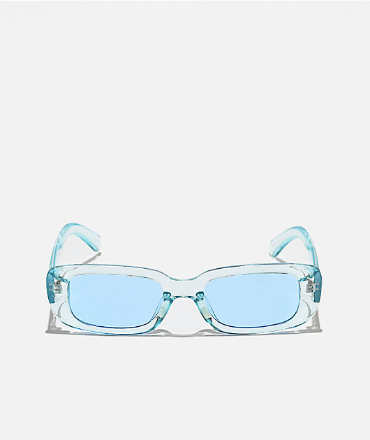 Blue Rectangle Sunglasses
