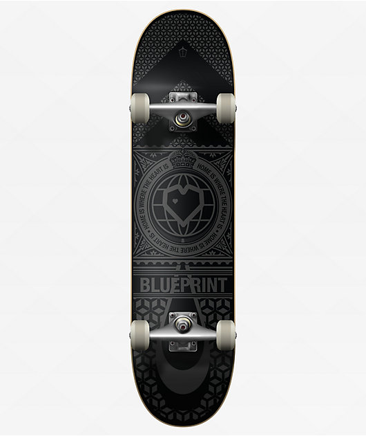 Blueprint Home Heart 8.5" Skateboard Complete