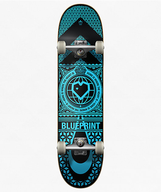 Blueprint Kids Home Heart 7.5" Soft Top Skateboard Complete