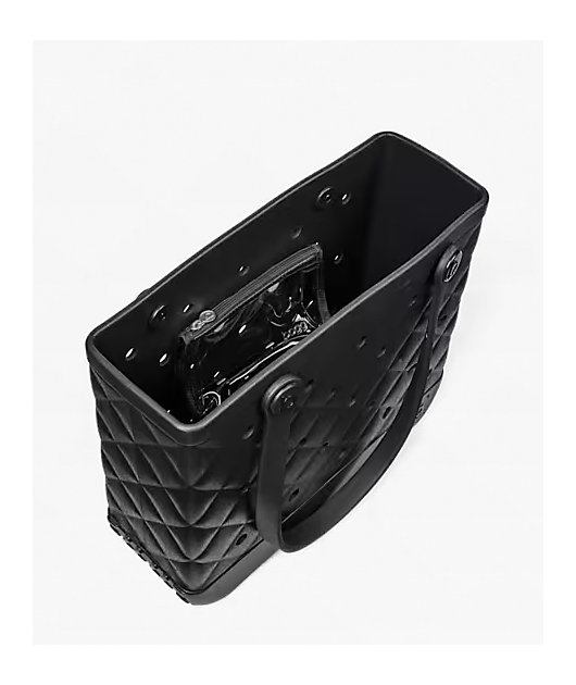 Bogg Baby Quilted Black Tote Bag