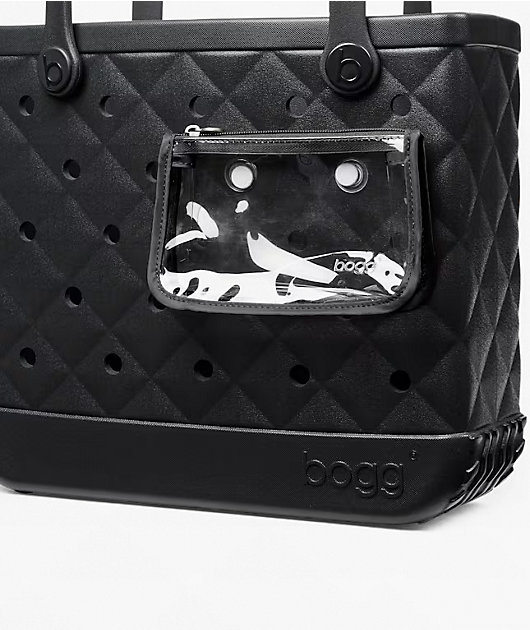 Bogg Baby Quilted Black Tote Bag