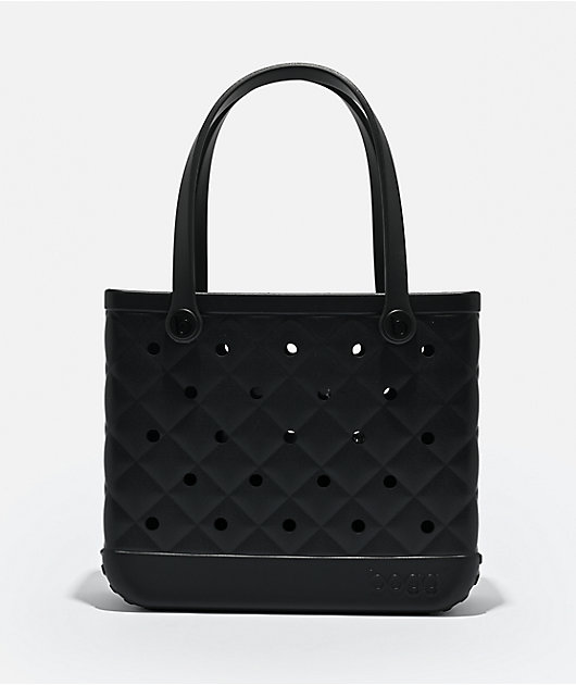 Bogg Baby Quilted Black Tote Bag