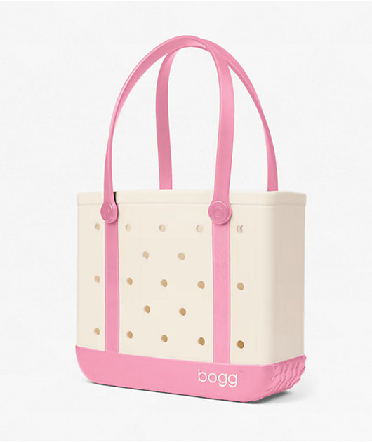 Bogg Baby Varsity Blowing Pink Bubbles Tote Bag