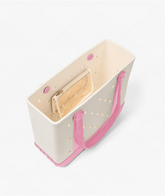 Bogg Baby Varsity Blowing Pink Bubbles Tote Bag