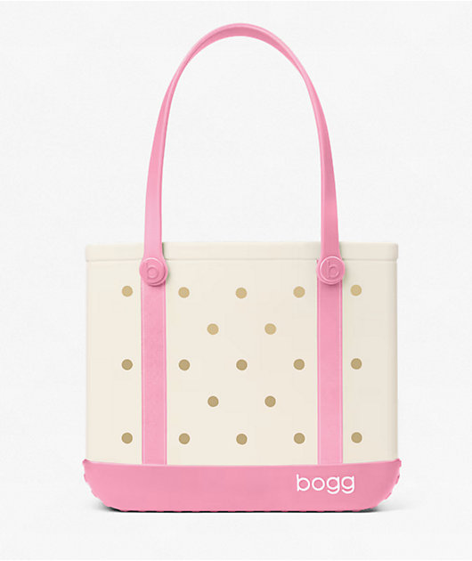 Bogg Baby Varsity Blowing Pink Bubbles Tote Bag