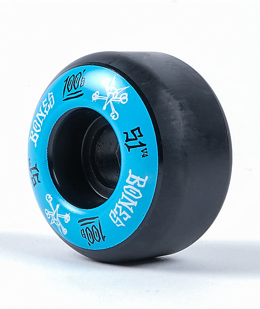 es suficiente Abandonado identificación Bones 100 Ringers 51mm ruedas de skate azules y negras